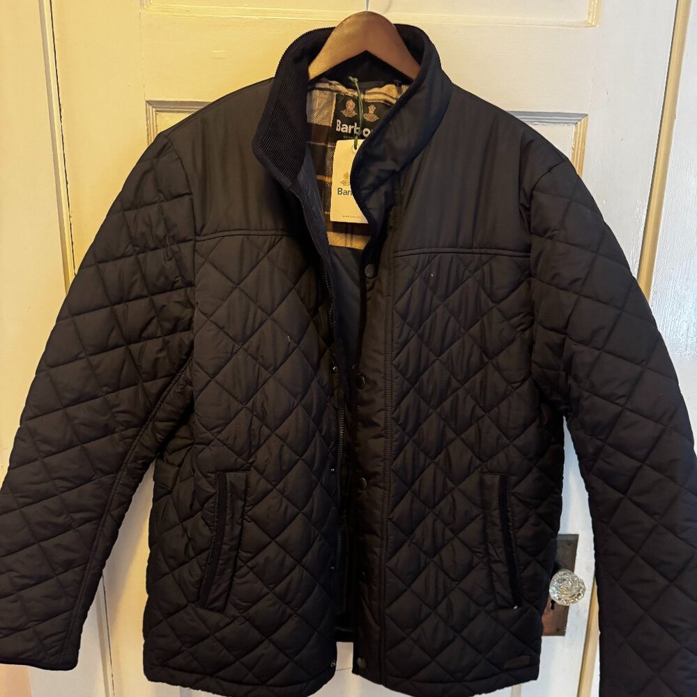 Mens XL Barbour Quilted Brendon Coat NWT